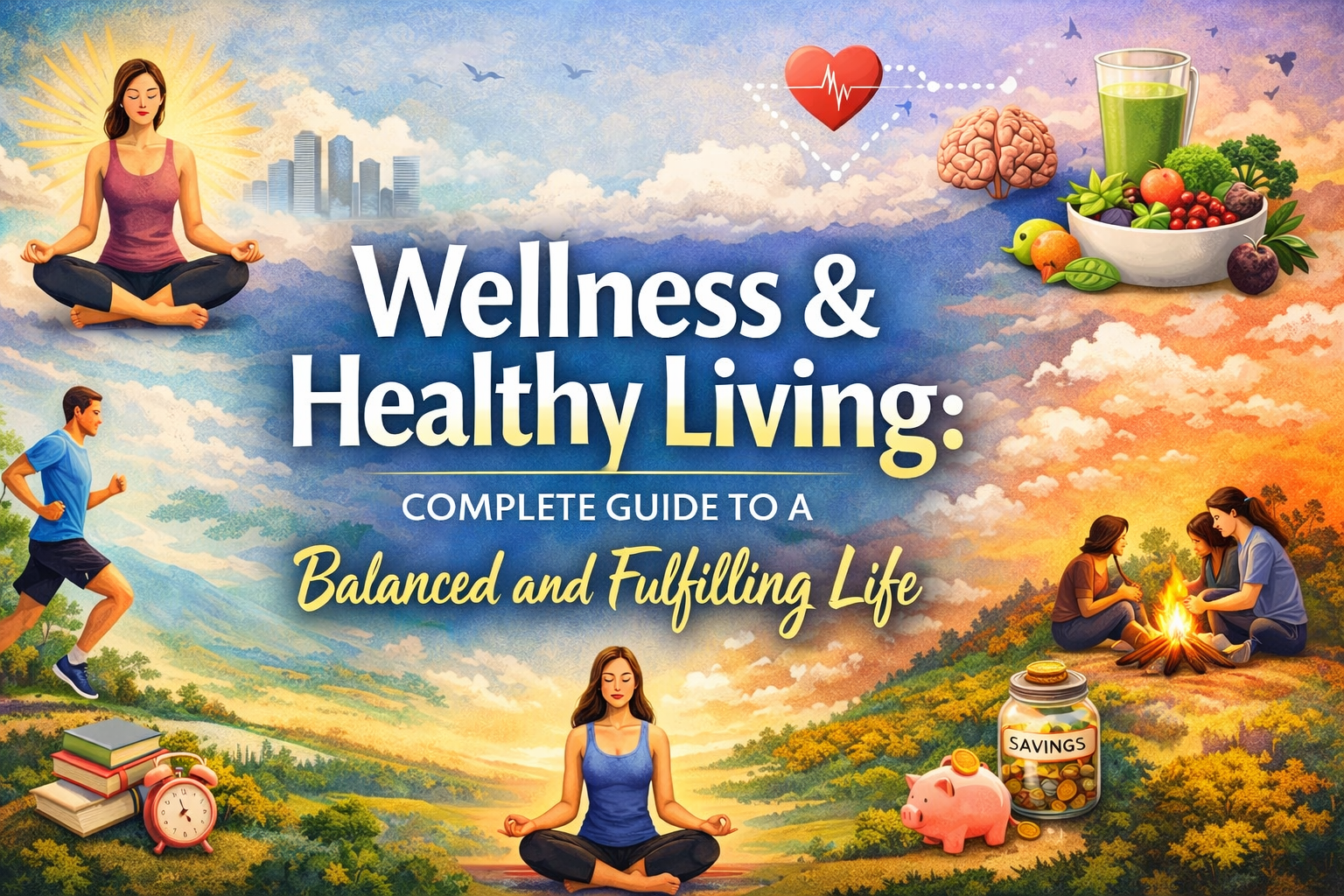 WELLNESS & HEALTHY LIVING: COMPLETE GUIDE TO A BALANCED AND FULFILLING LIFE